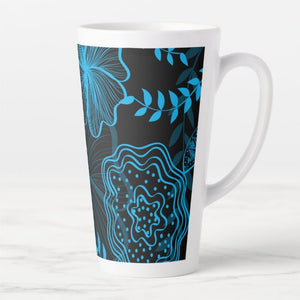 Blue Floral - Latte Mug