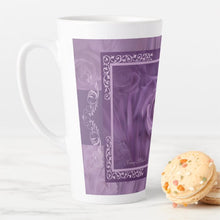 Load image into Gallery viewer, Purple Roses - Latte Mug