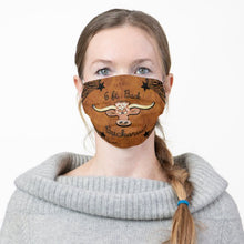 Load image into Gallery viewer, 6 Ft. Back Buckaroo, Longhorn Steer - Cloth Face Mask