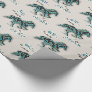 Horse Silhouette - Wrapping Paper