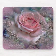 Load image into Gallery viewer, Pink Rose - Mouse Pad