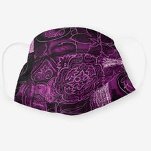 Load image into Gallery viewer, Purple Floral - Cloth Face Mask