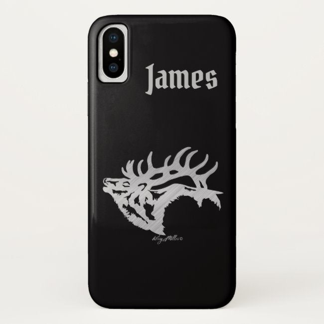 Bull Elk Silhouette - Case-Mate Phone Case