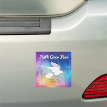 Load image into Gallery viewer, Faith Over Fear Car Magnet